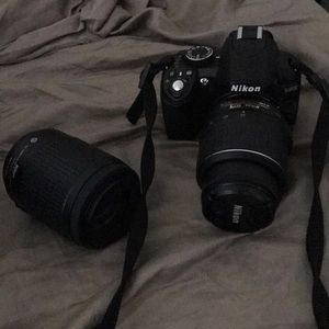 Nikon d3100 with accessories